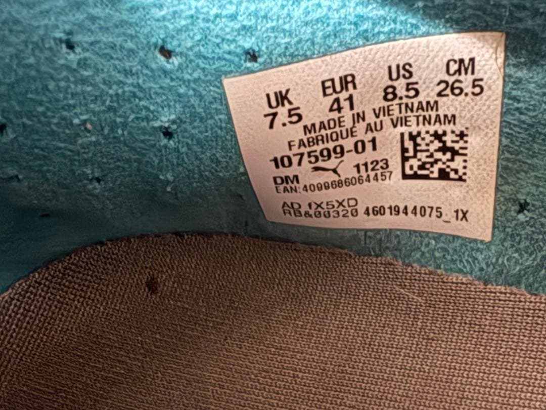 Puma サッカーシューズ ハイカット ホワイト/マルチカラー