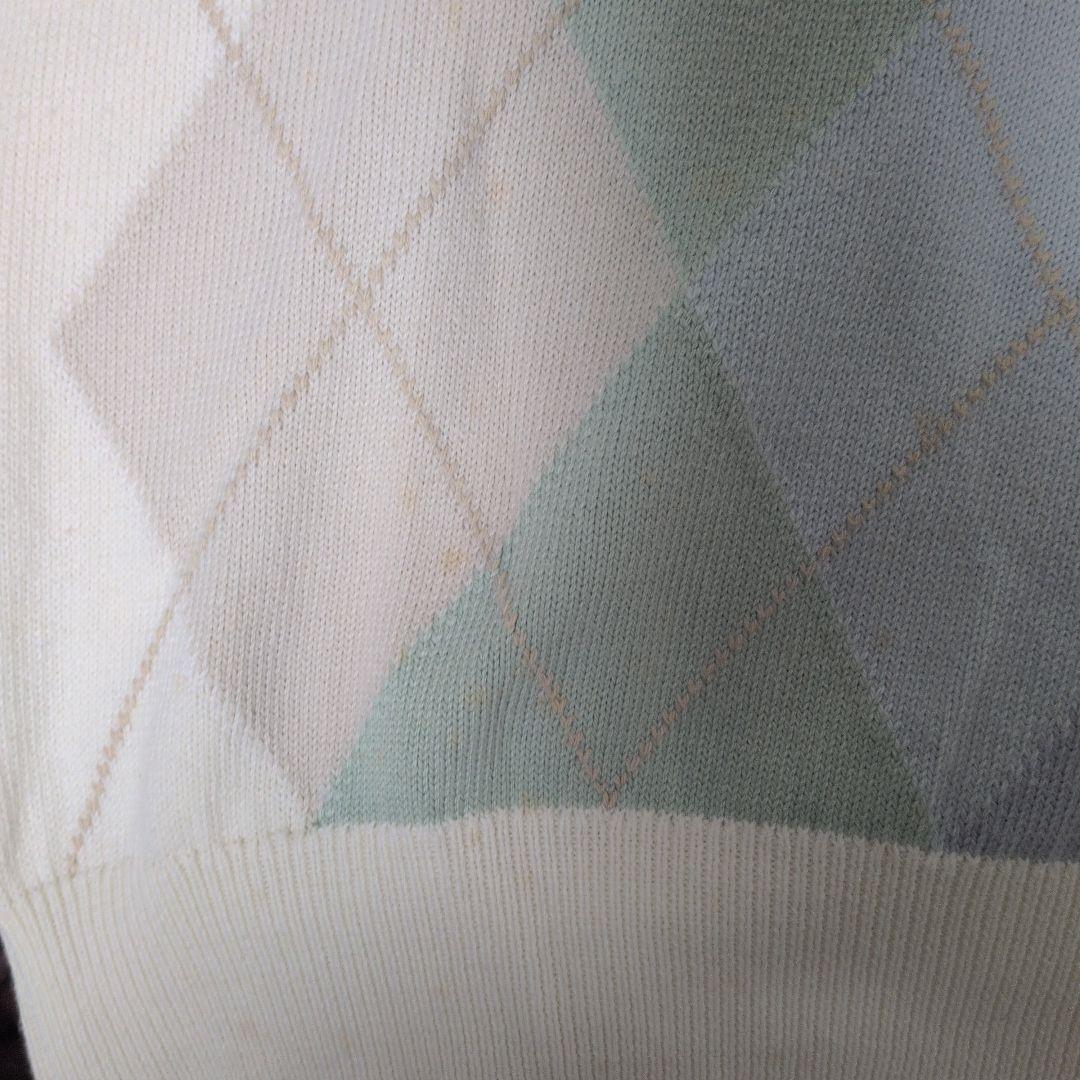 Glenmac アーガイルセーター アイボリー