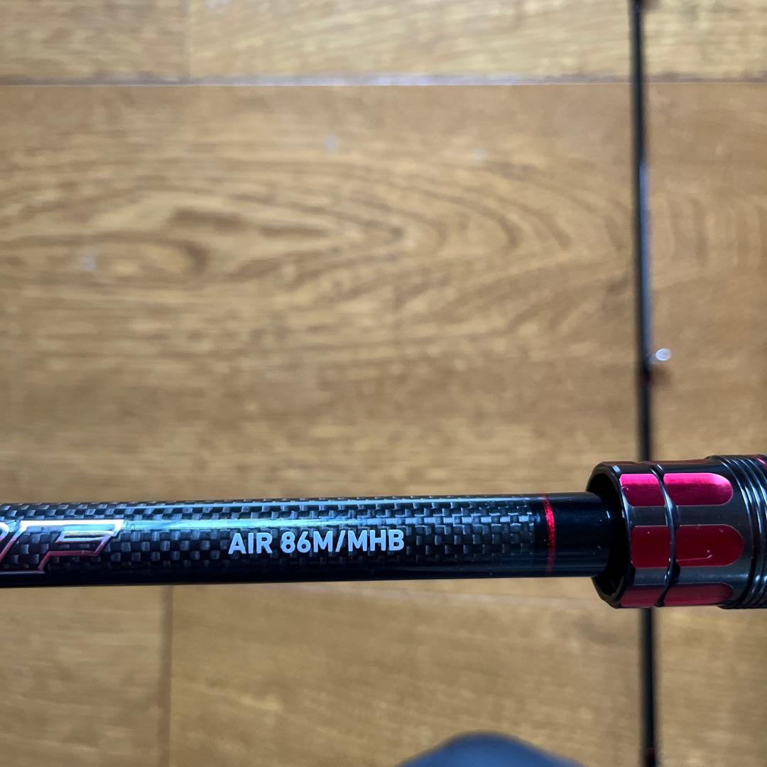 ダイワ　HRF AIR 86M/MHB ルアーロッド ブラック/レッド