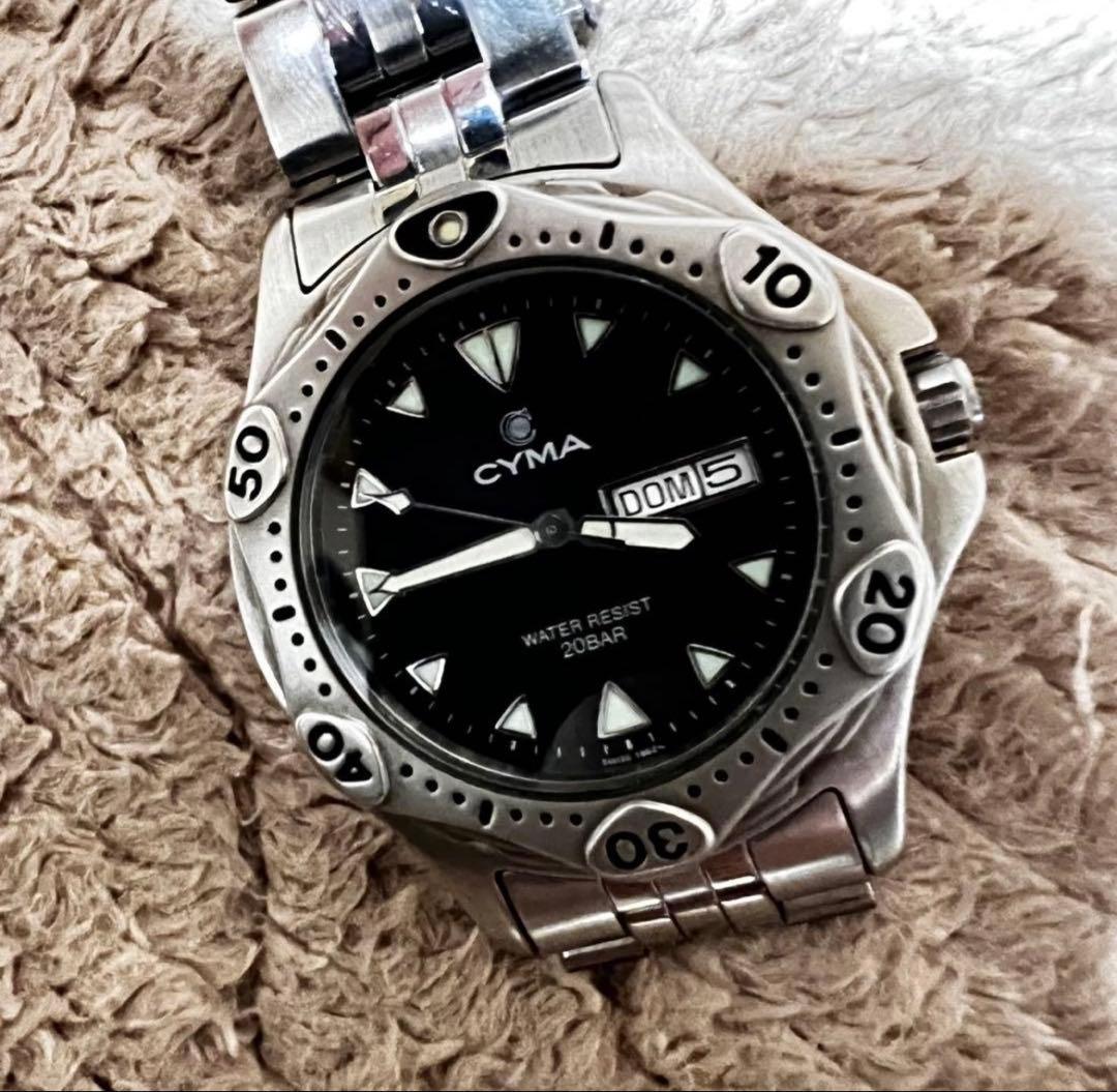 稼働美品　ビンテージダイバー　　スイス製品