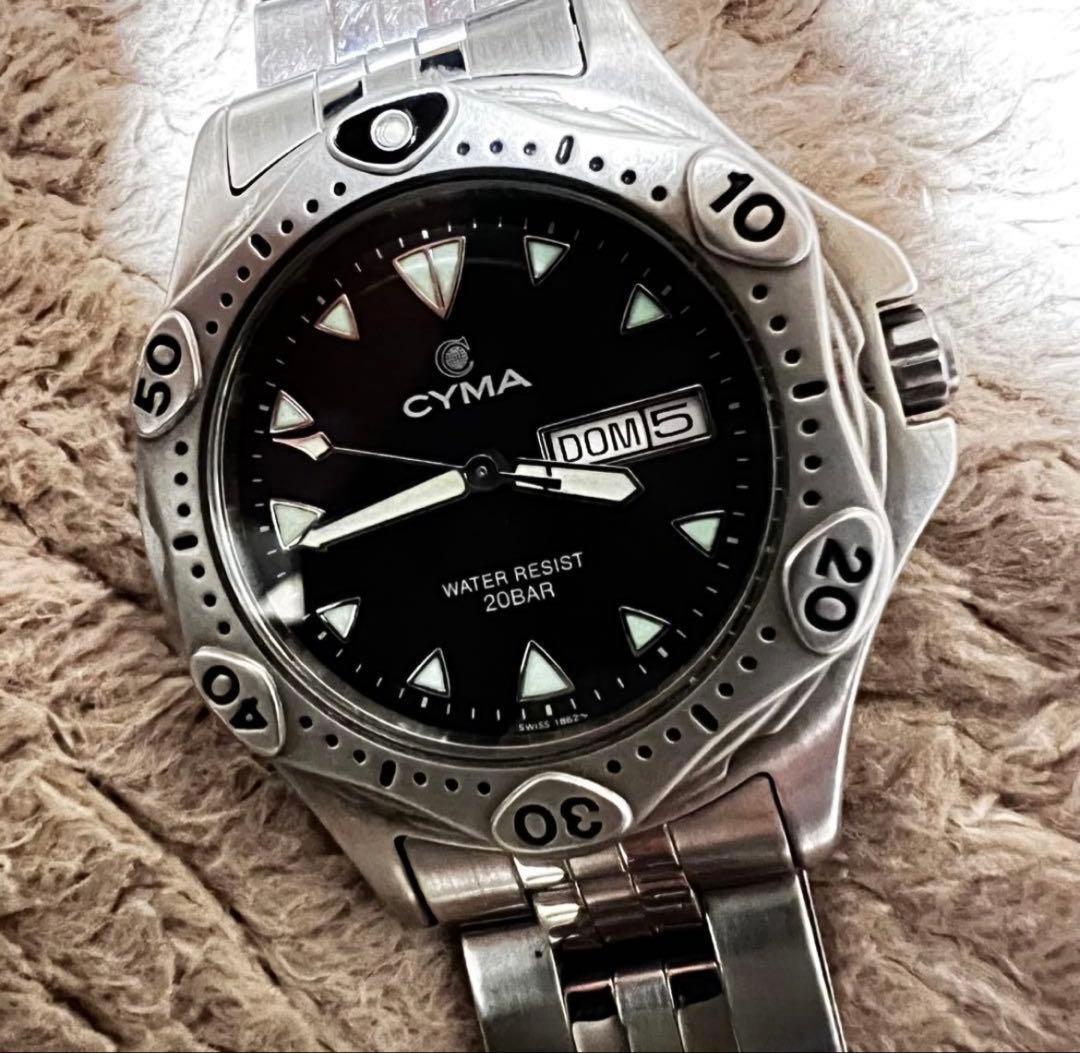 稼働美品　ビンテージダイバー　　スイス製品