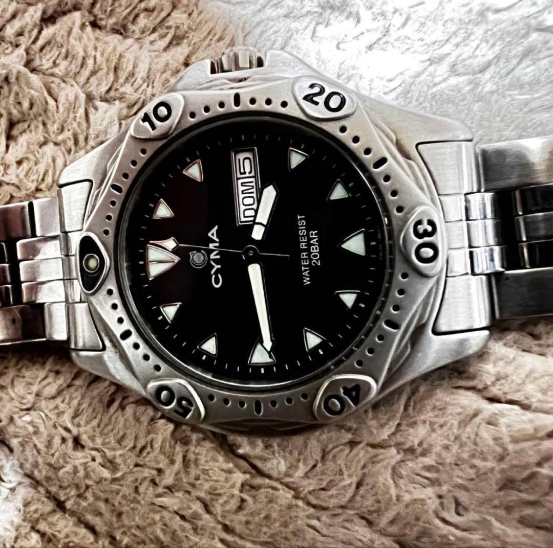 稼働美品　ビンテージダイバー　　スイス製品