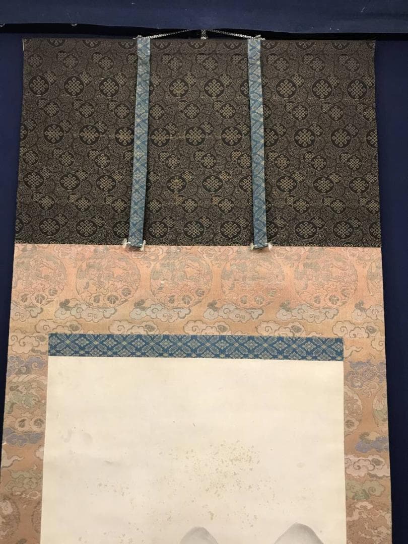 作者不詳/山水人物図/山水図/人物図/掛軸/名家伝来/AC-416