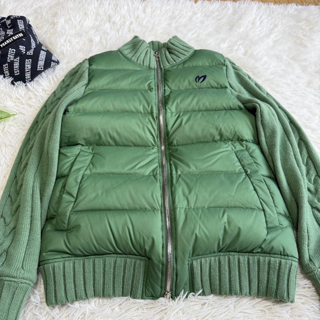 【マスターバニー】美品 ダウンジャケット カーキ 肉厚 1サイズ レディース