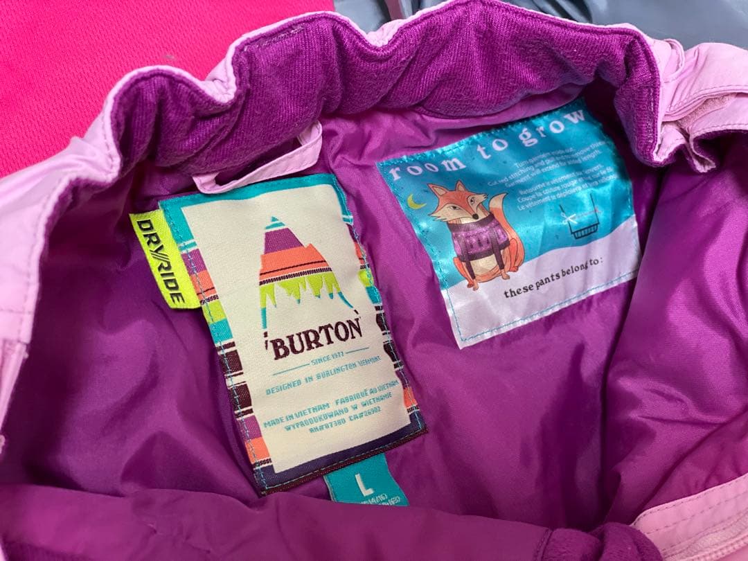 Burton スキーウェア Lサイズ ピンク・マルチカラー