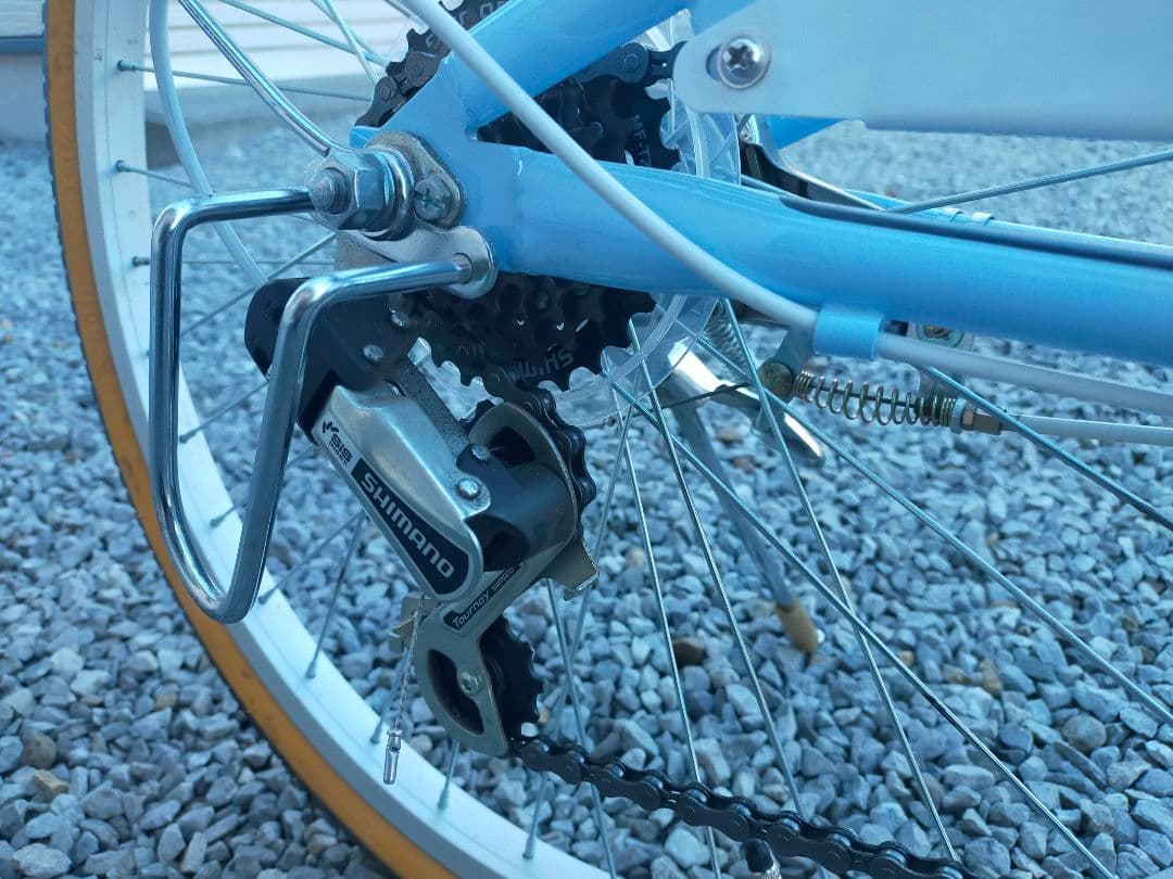 【直接引取限定】MAHALO マハロ 自転車 22インチ 水色 6段変速