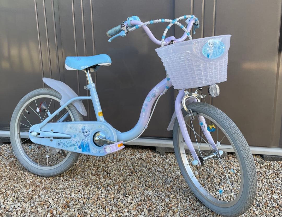 【直接引き渡し】18インチ　子供用自転車　アイデス　アナと雪の女王