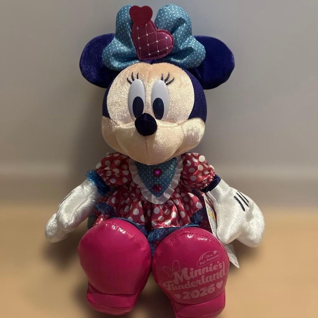 ❣️最終値下げ❣️ ミニー パルパルーザ ぬいぐるみ ポップコーン引換券2枚付き！