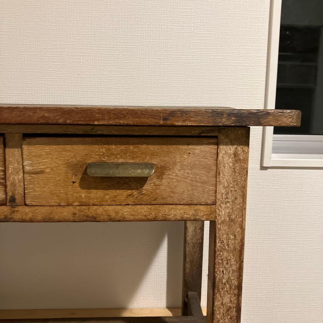 年明けセール！木製机デスク　アンティーク　ヴィンテージ　昭和レトロ