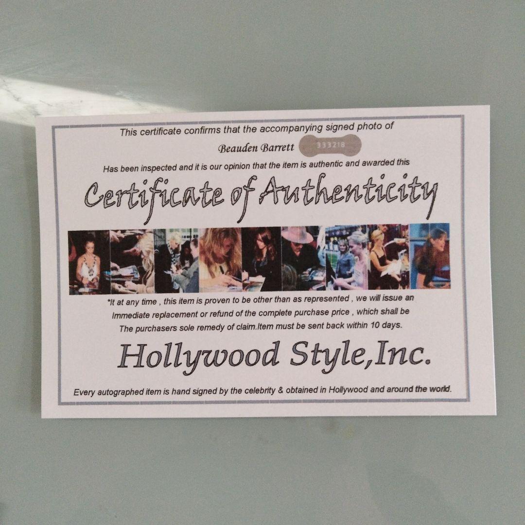セール中…ボーデン・バレット直筆サイン入り2Lサイズ写真…