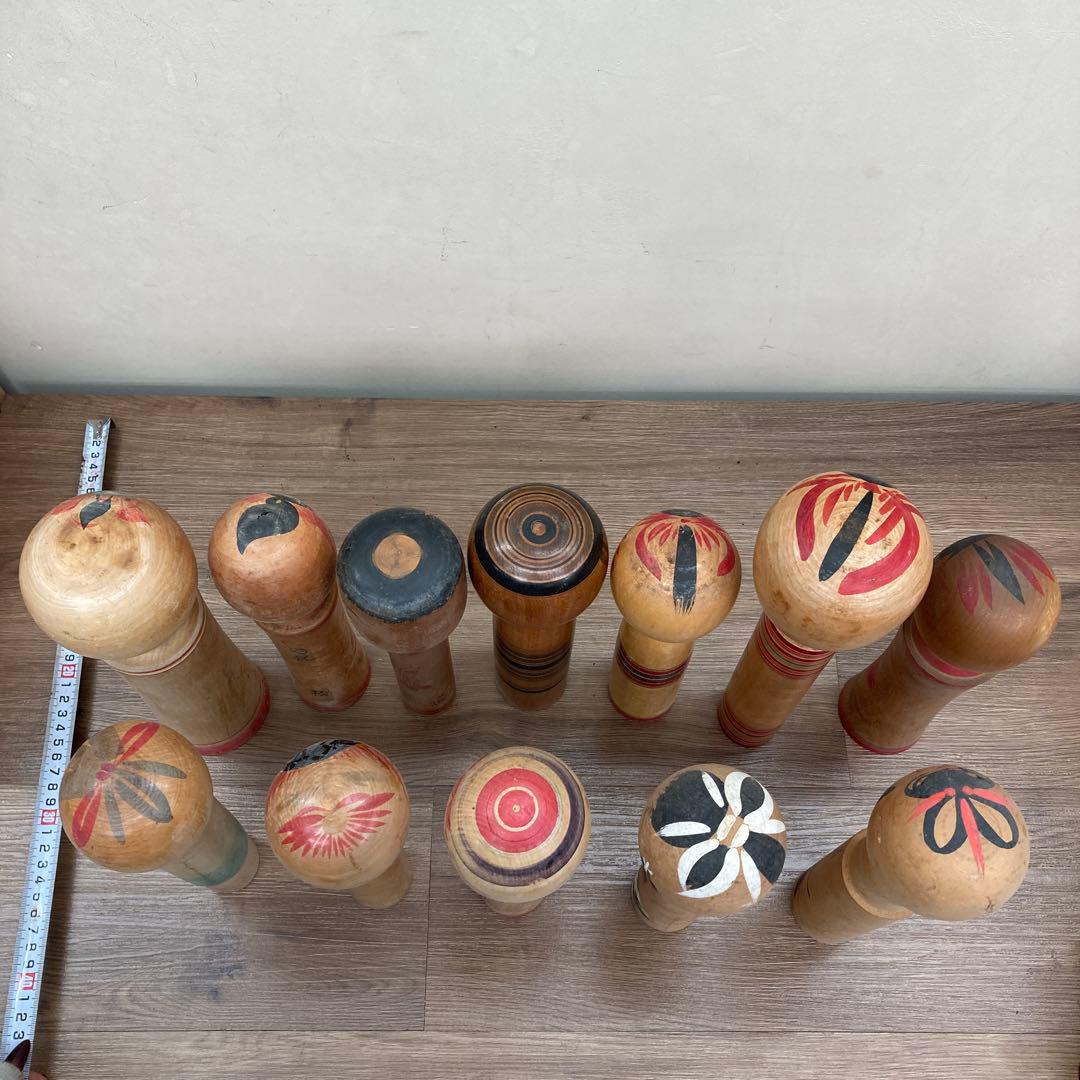 D-3 【希少】伝統工芸品 こけし 11点セット まとめ売り アンティーク レト