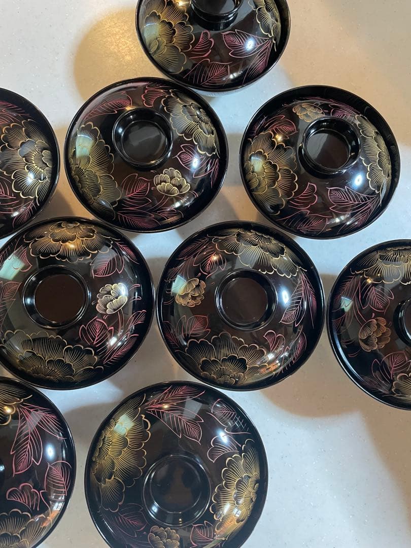 輪島塗吸い物椀10脚セット　送料無料 ビンテージ食器