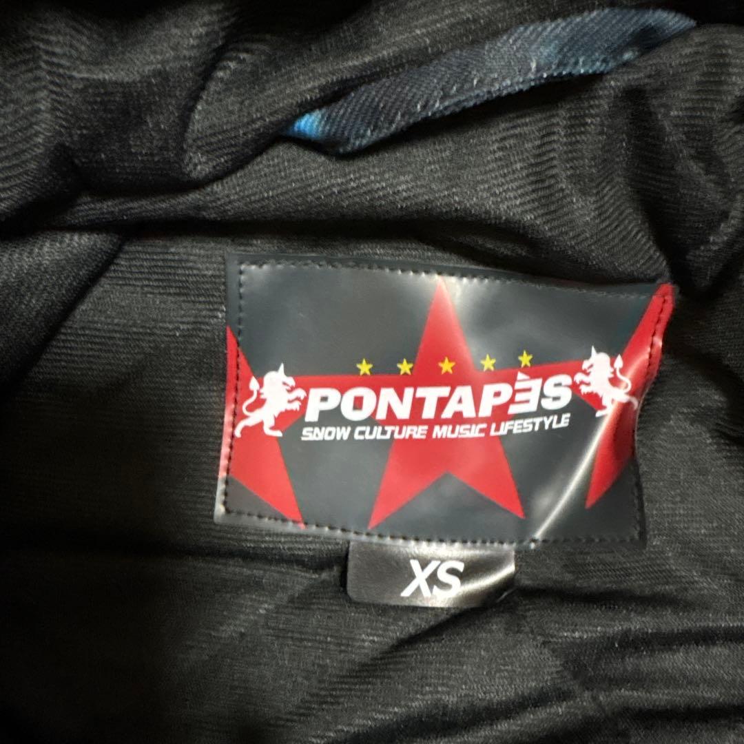 美品　使用回数少なめ　スノボ　ウェア　 XS カモフラ柄　ネイビー