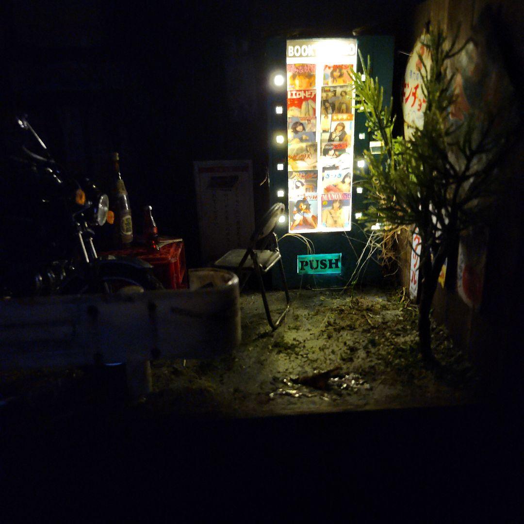 昭和　レトロ自販機　ジオラマ　ホーロー看板　FX400