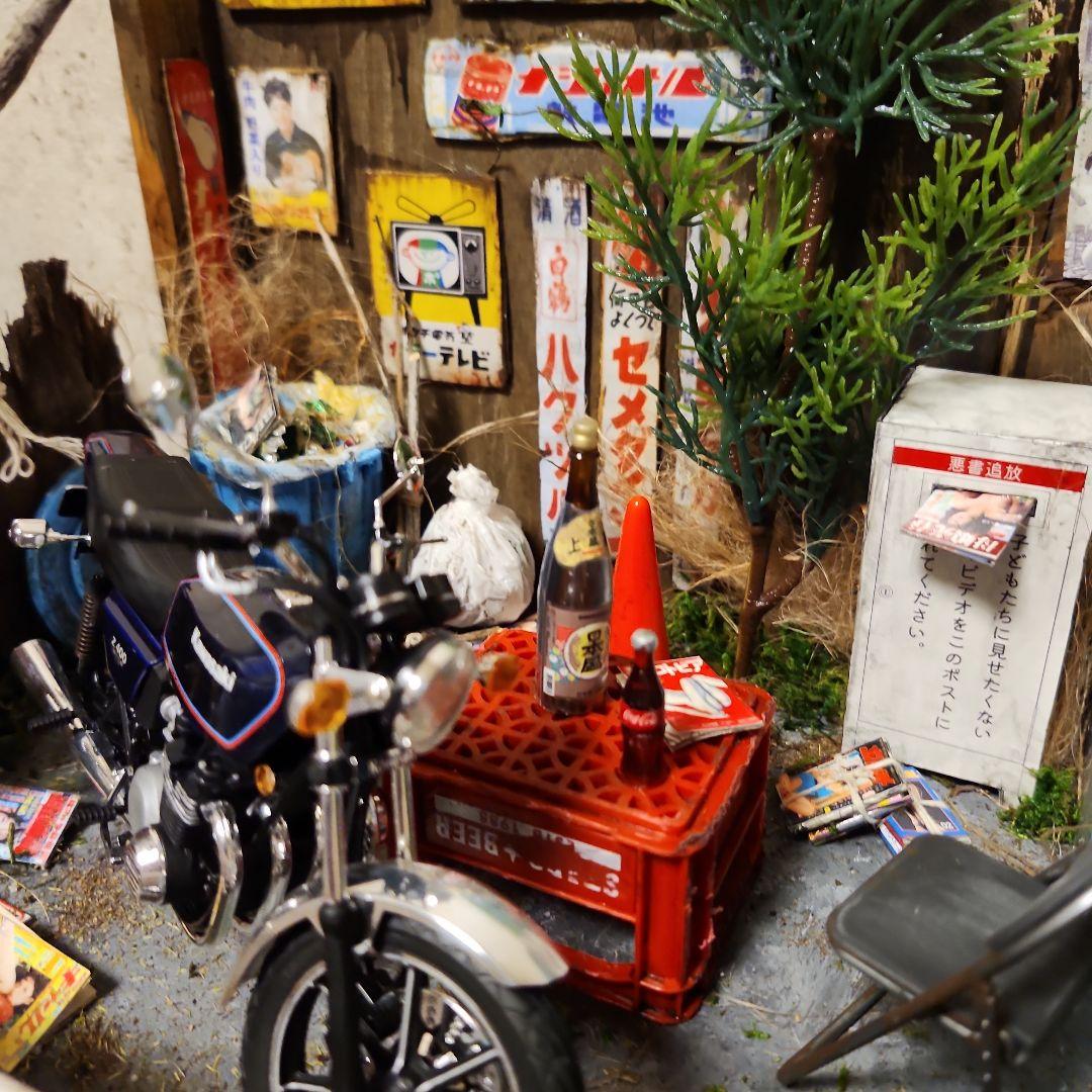 昭和　レトロ自販機　ジオラマ　ホーロー看板　FX400