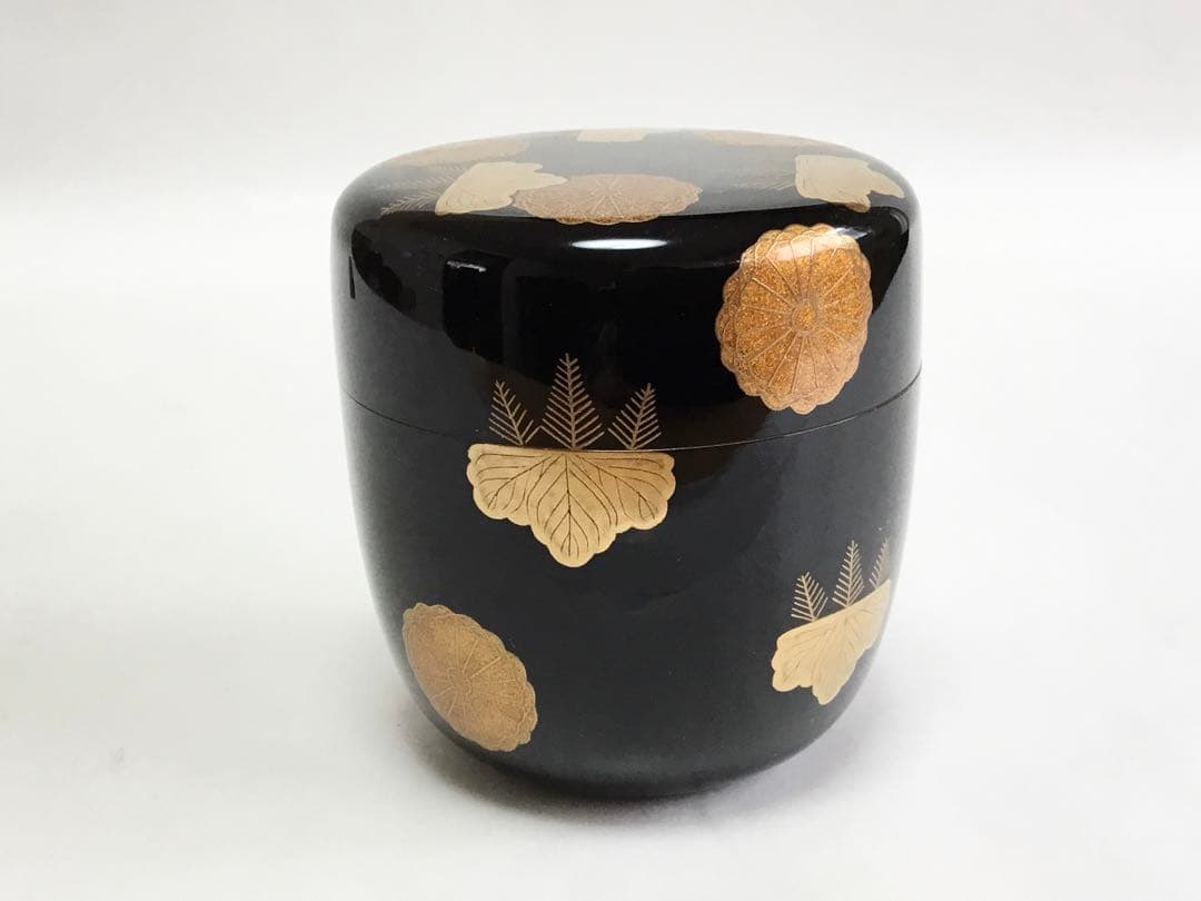 茶道具 古物品 大棗 高台寺蒔絵 内銀 司光