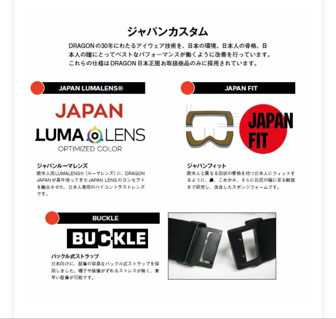ドラゴン DRAGON PXV ジャパン フィット JAPAN LUMALENS