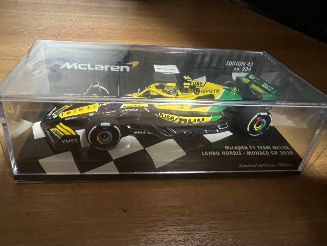 ミニチャンプス マクラーレン F1チーム MCL38 ランド・ノリス モナコGP