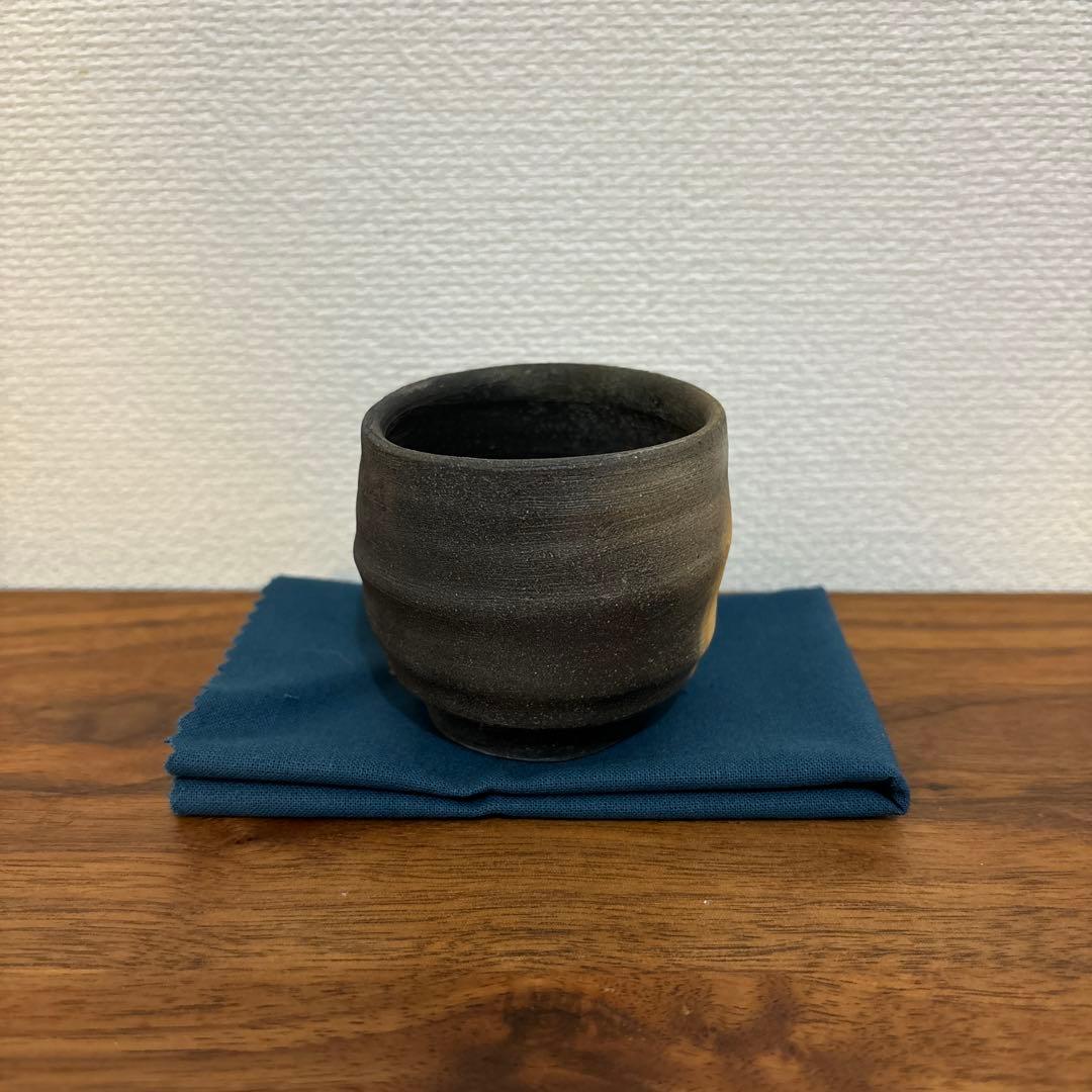 金重多門 備前ぐい呑 共箱 共布 栞付き