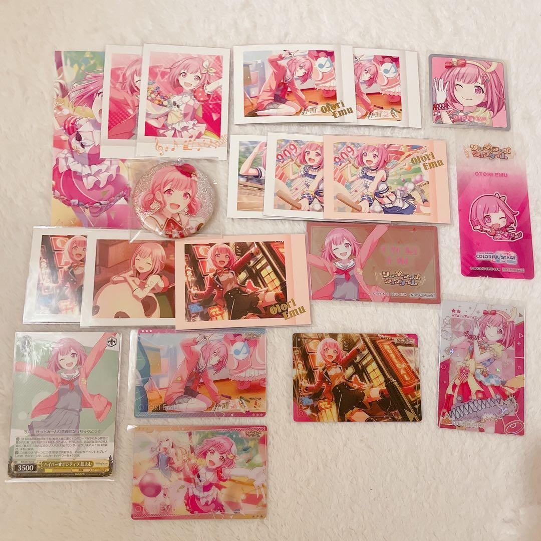 プロセカ 鳳えむ 缶バッジ パシャこれ ウエハース 特典