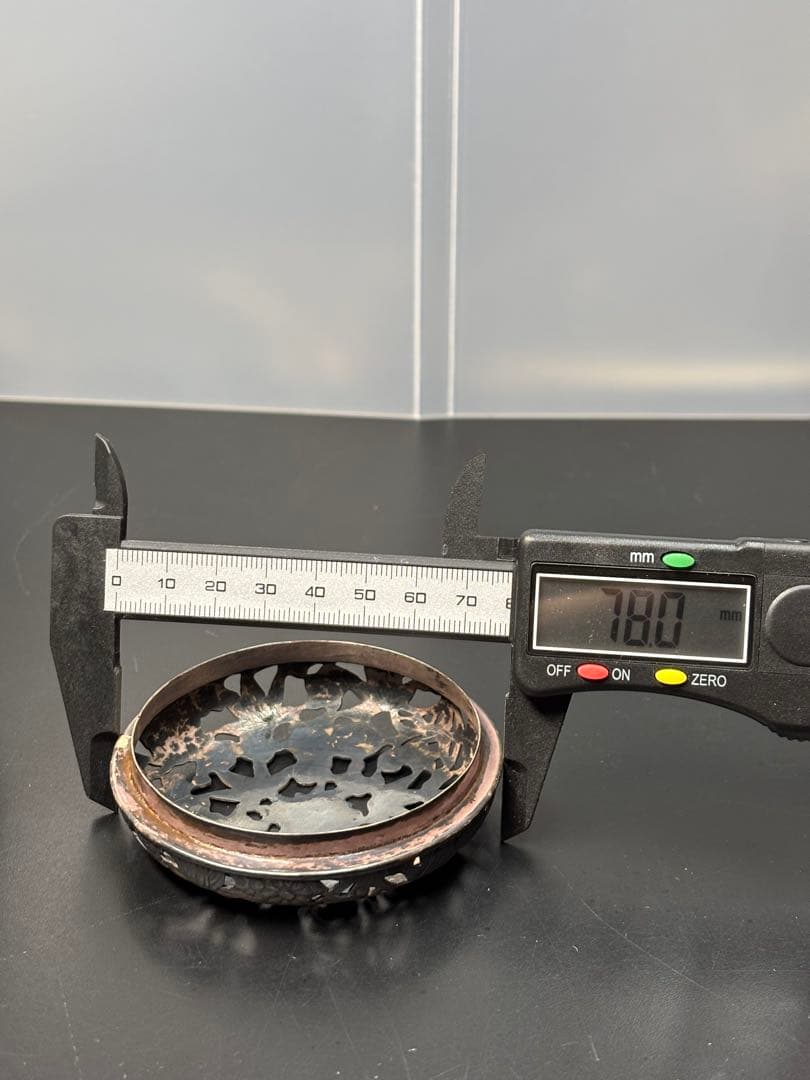 【極美品】諏訪蘇山作 香炉 青磁 三足香炉 純銀 花刻透し火屋 信幸造