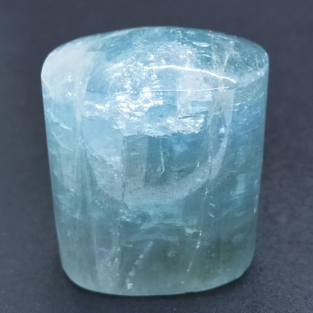 【モザンビーク産】アクアマリンの楕円柱タンブル①