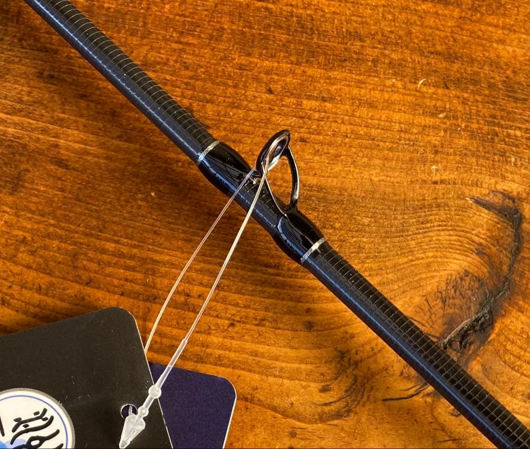 超軽量　カーボンロッド　ベイトロッド　C602L バスロッド　ウッドグリップ