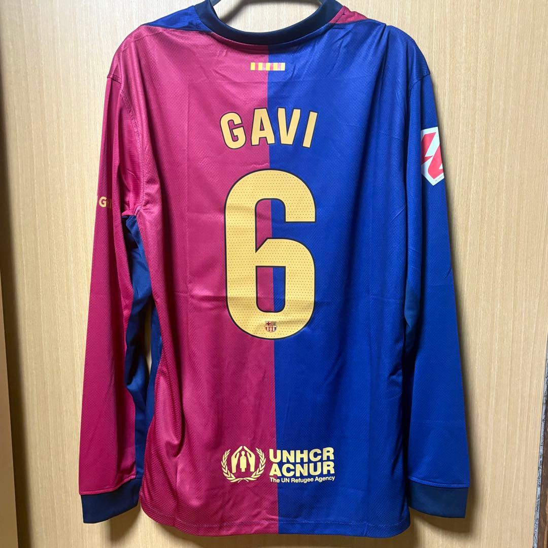り*ょ様 FCバルセロナ 24-25ホーム 長袖ユニフォーム No.6 ガビ