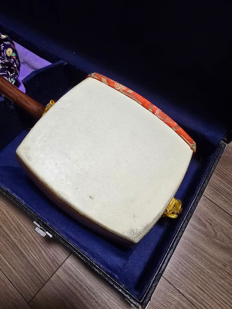 すぐ弾けます！三味線本体 　破けなし　細棹三味線　約2.4センチ