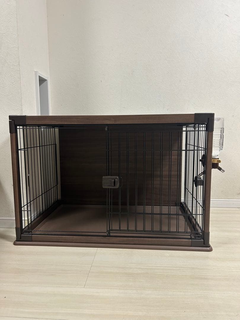犬用ケージ ほぼ未使用　ダークブラウン