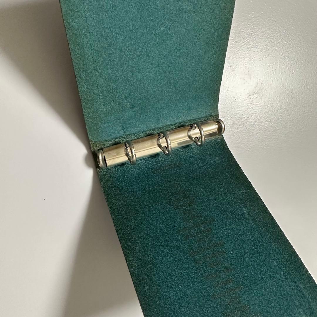 Plotterプロッター限定リスシオ3穴リングレザーバインダーLISCIOブルー