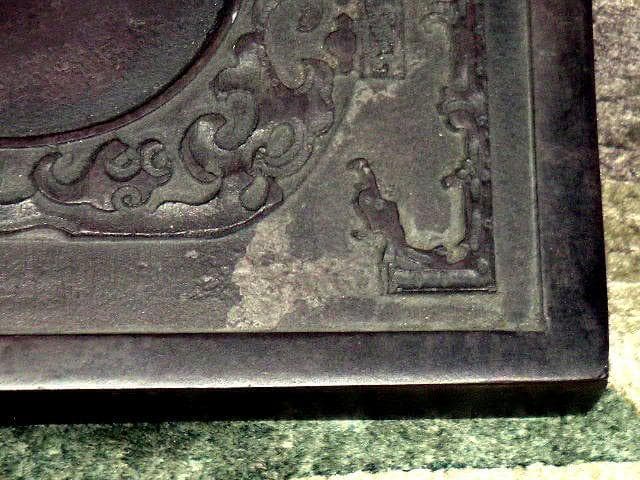 ♥中国　古硯　2400ｇ　箱付き　硯　骨董品