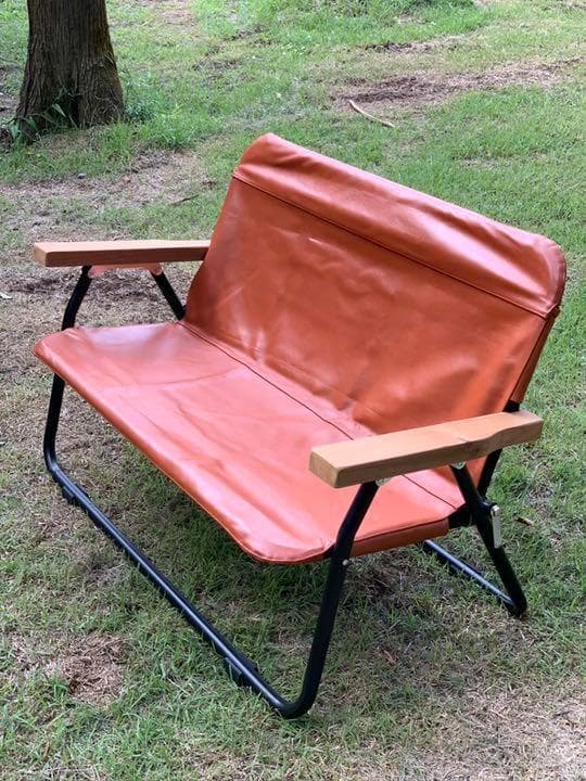 【超レア】本革＆天然木 鹿ベンチ専用カスタムカバーセット ライトブラウンレザー