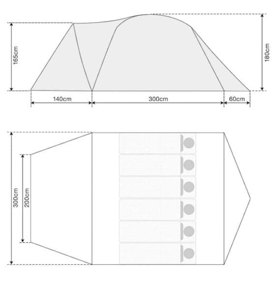 FIELDDOOR ワンタッチテント300 グランドシート付き