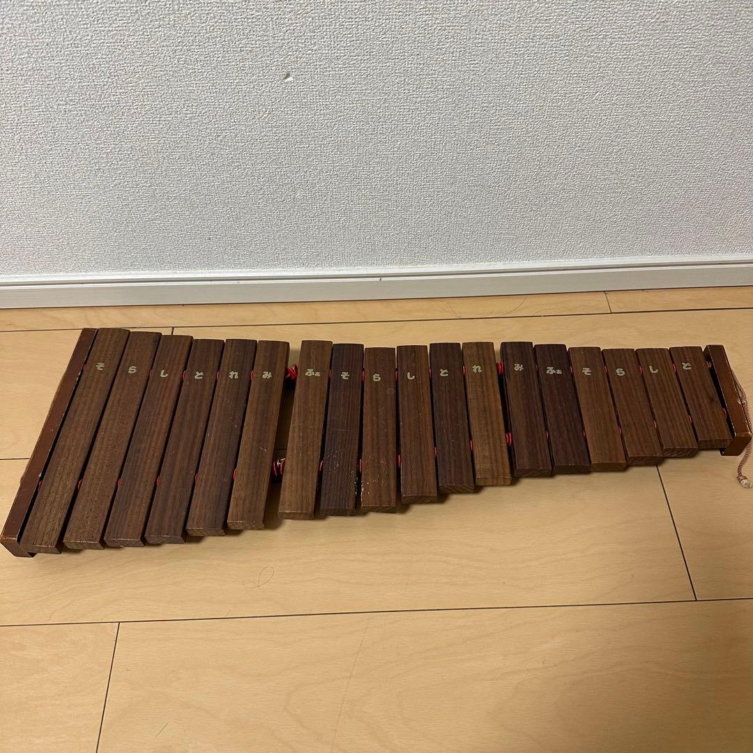 KAWAI シロフォン カリン 卓上木琴 30音