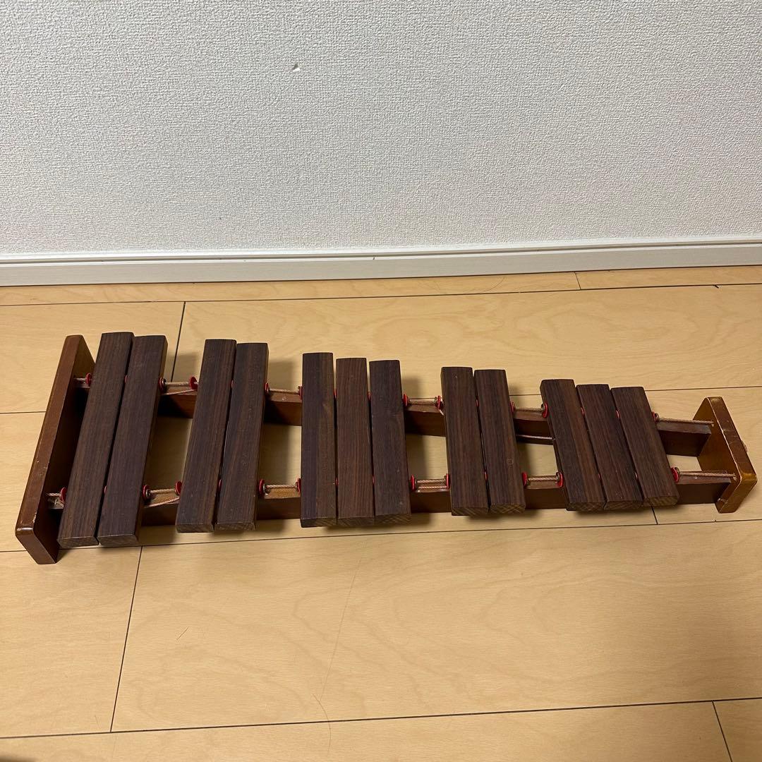 KAWAI シロフォン カリン 卓上木琴 30音