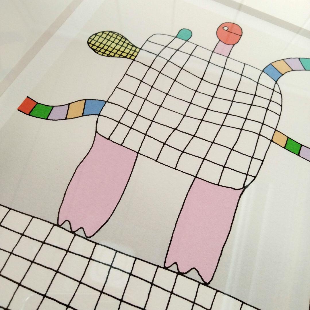 元永定正 シルクスクリーン リトグラフ