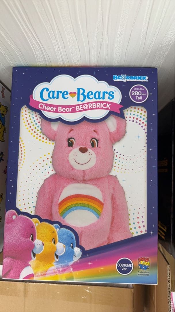 ぬいぐるみ Care Bears Cheer Bear BE@RBRICK 280mm