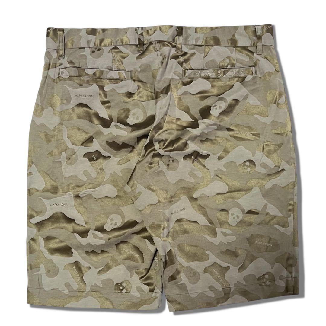 MARK&LONA ショートパンツ XL メンズ カモフラ 総柄 ゴルフ ロナ