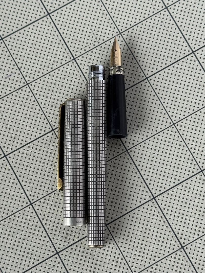 セーラー銀張り14k万年筆