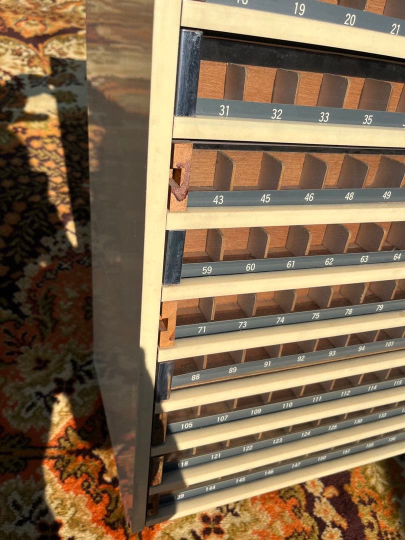 ⑥ ミシン糸ケース ミシン糸収納棚 昭和レトロ 当時物 インテリア アンティーク