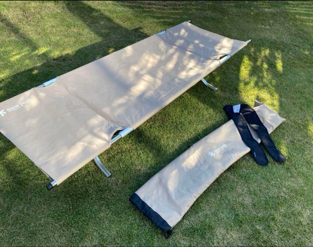 スノーピーク　折りたたみ式コット ベージュ