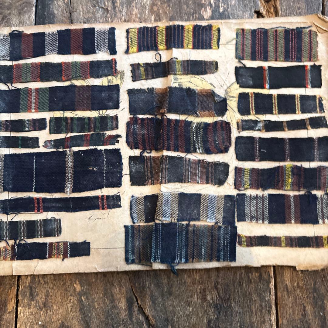 希少◆縞帳❷縞　襤褸　骨董