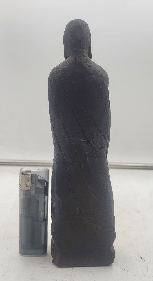 時代物　木彫　地蔵菩薩像　江戸時代　仏教美術　骨董品　美術品