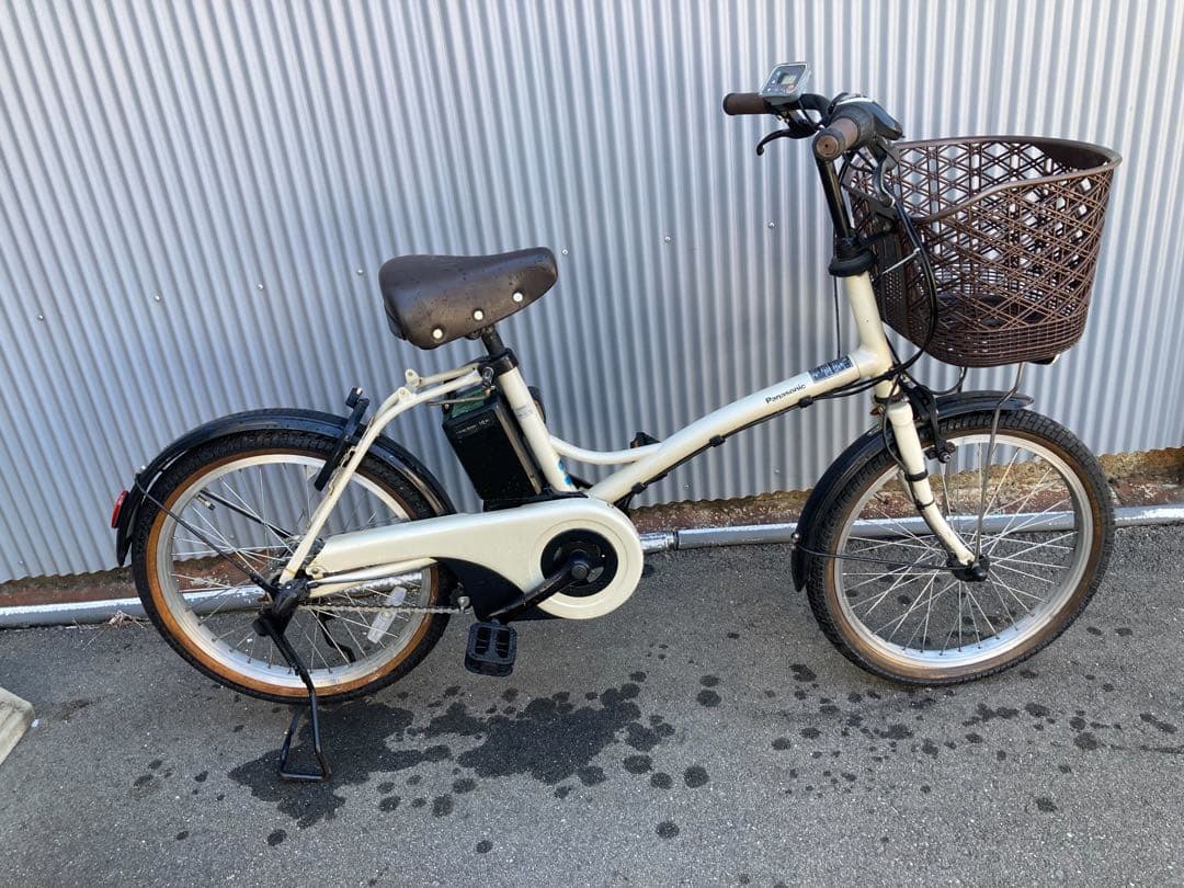 パナソニック最新機種電動アシスト自転車glitter20インチポールホワイト