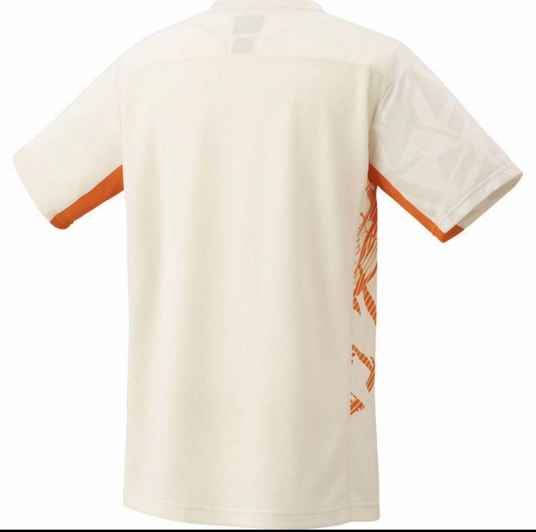 YONEX バドミントンウェア Oサイズ ホワイト/オレンジ