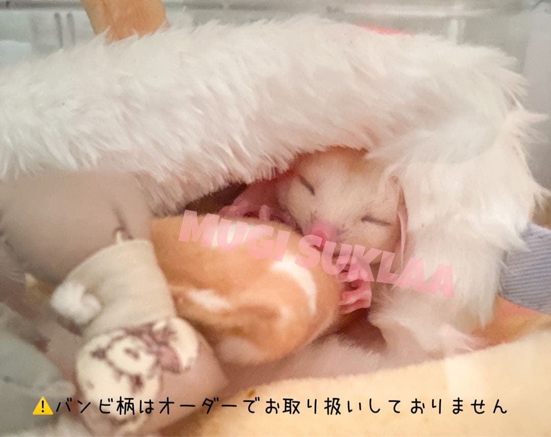 【MUGI SUKLAA オリジナル】フクロモモンガ 抱き枕/ねこじゃらし