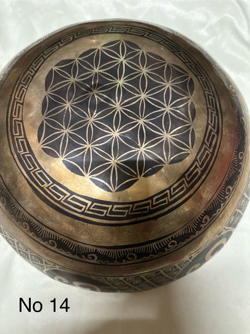 No14 チベット産 シンギングボウル 新品 チベタンボウル 28cm