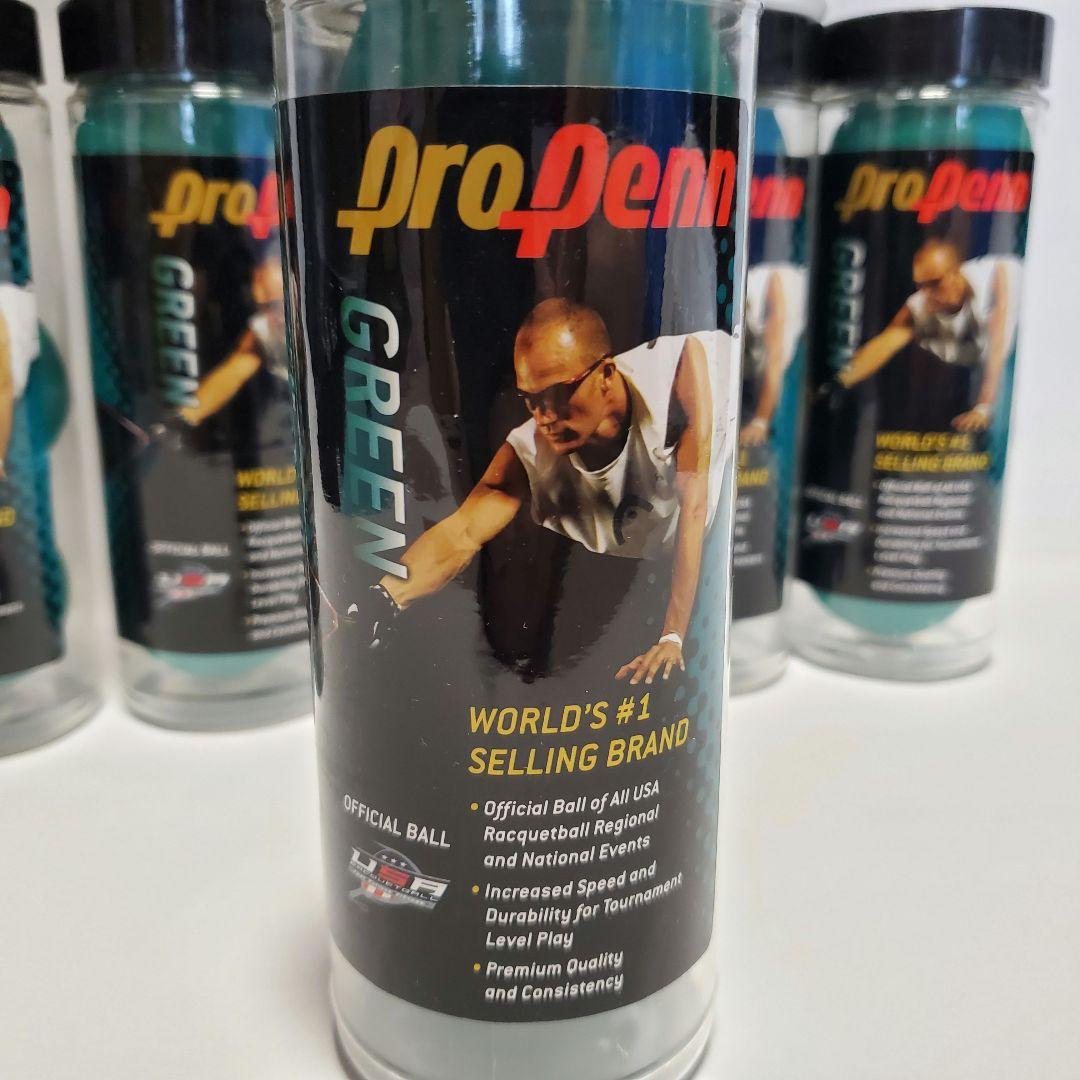 ラケットボール用公式ボール propenn GREEN 3個入り10缶