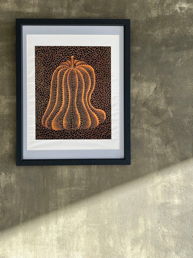 真作保証 草間彌生 ポスター HYOGO　AIDS’95／1995年作品 額装